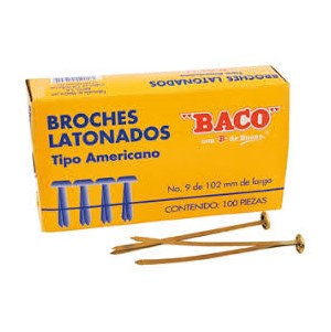 BROCHE BACO LATONADO T.AMERICANO #9
