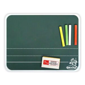 PIZARRON ESCO ESCOLAR VERDE 30X23 C/BORRADOR Y GISES