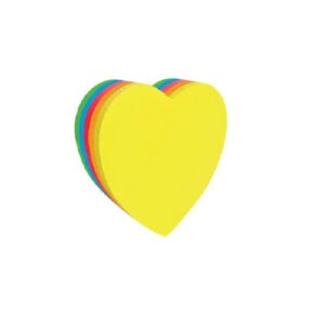 POST IT MAE CORAZON NEON 5 COLORES 250H 64X67MM