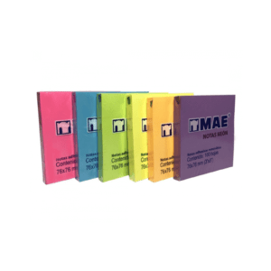 POST IT MAE NEON 3X3 SET 12PZAS SURTIDO 100H