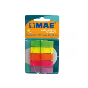 POST IT MAE  INDICE POP UP DESPACHADOR 5 COLORES