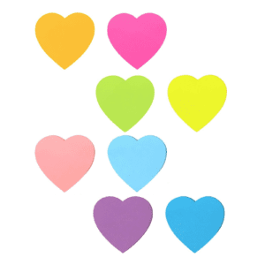 POST IT MAE CORAZON NEON 50H 70X70MM