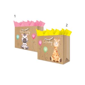 Bolsa para Regalo Boutique JIRAFA ZEBRA BEBÉ