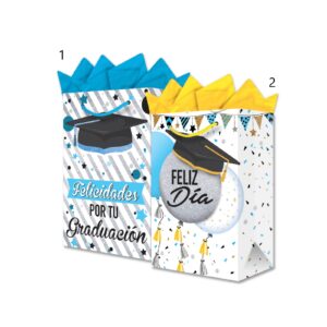 Bolsa para Regalo Graduación Rayas