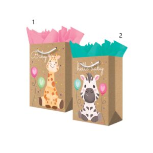 Bolsa para Regalo JIRAFA ZEBRA BEBÉ