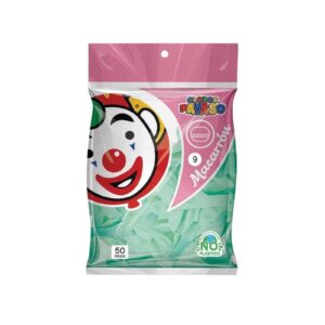 Globo Payaso Macarron Menta 9"