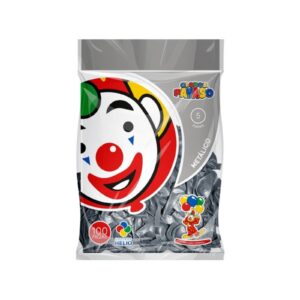 Globo Payaso Metálico Plateado 5"