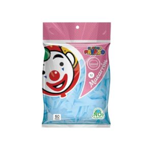 Globo Payaso Macarron Mora Azul 12"