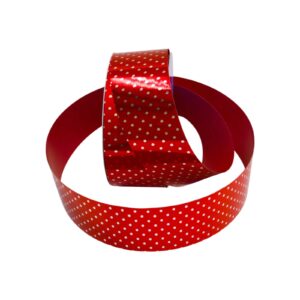 LISTON ELEGANCE METÁLICO #9 ROJO