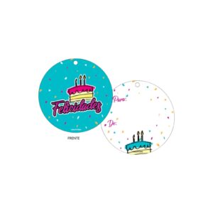 TARJETA CIRCULAR FELICIDADES TOC-1013 "DE, PARA"