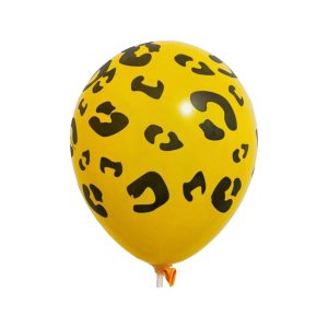 GLOBO LATEX IMPRESO LEOPARDO #12 C/10 PZ